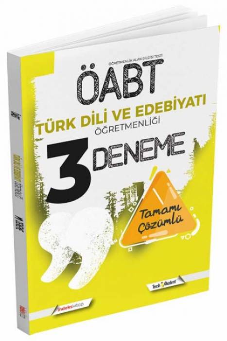 İndeks Kitap 2022 ÖABT Türk Dili ve Edebiyatı Öğretmenliği 3 Deneme Çözümlü İndeks Kitap