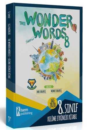 İsem 2020 8. Sınıf İngilizce Kelime Etkinlik Kitabı - The Wonder Words 8 İsem Yayıncılık