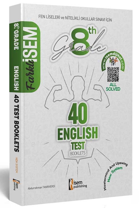 İsem 2022 LGS Farklı İsem 8. Sınıf İngilizce 40'li Sarmal Deneme İsem Yayıncılık