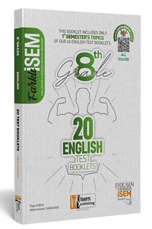 İsem 2020 LGS Farklı İsem 8.Sınıf 1. Dönem İngilizce 20 Branş Deneme İsem Yayıncılık