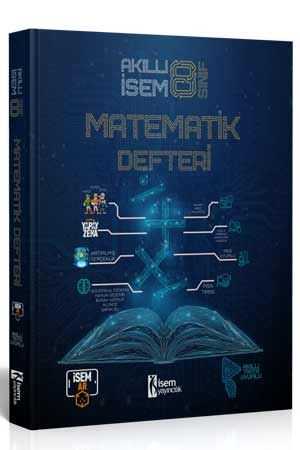 İsem 2024 8. Sınıf Akıllı İsem Matematik Defteri İsem Yayıncılık
