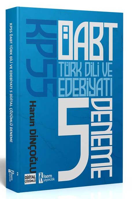 İsem 2022 KPSS ÖABT Türk Dili ve Edebiyatı Öğretmenliği Tamamı Çözümlü 5 Deneme İsem Yayıncılık
