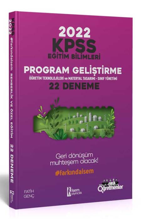 İsem 2022 KPSS Eğitim Bilimleri Program Geliştirme 22 Deneme İsem Yayıncılık