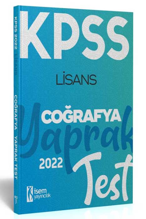 İsem 2022 KPSS Lisans Genel Kültür Coğrafya Yaprak Test İsem Yayıncılık