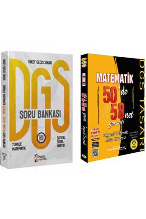 İsem ve Tasarı Yayınları DGS Sayısal Sözel Mantık 50'de 50 Soru Seti