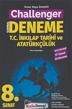 Kafa Dengi 8. Sınıf TC İnkılap Tarihi ve Atatürkçülük Challenger Sarmal 20 Deneme Kafa Dengi Yayınları