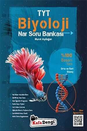 Kafa Dengi TYT Biyoloji Soru Bankası Yeni Orta ve İleri Düzey Kafa Dengi Yayınları