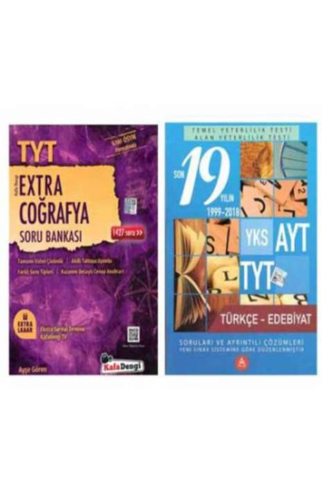 Kafa Dengi ve A Yayınları TYT AYT Coğrafya-Türkçe-Edebiyat Full Soru Seti