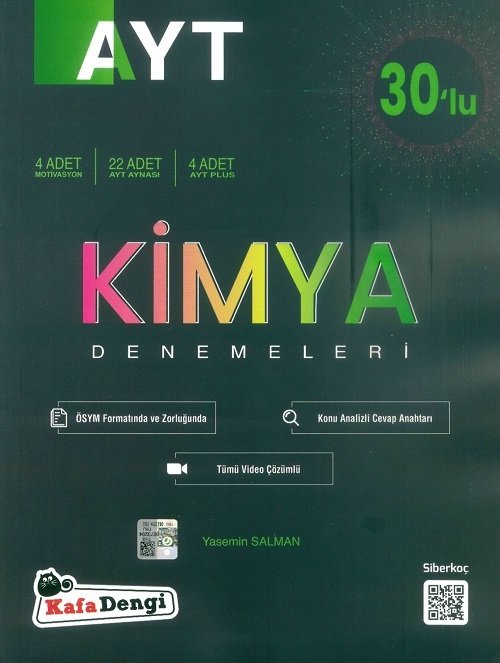 Kafadengi YKS AYT Kimya 30 lu Deneme Kafadengi Yayınları