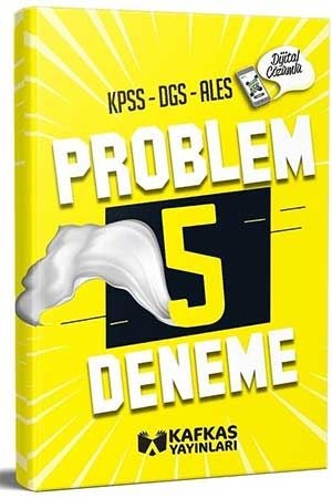 Kafkas KPSS DGS ALES Problem 5 Deneme Dijital Çözümlü Kafkas Yayınları