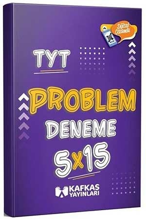 Kafkas YKS TYT Problem 5x15 Deneme Dijital Çözümlü Kafkas Yayınları