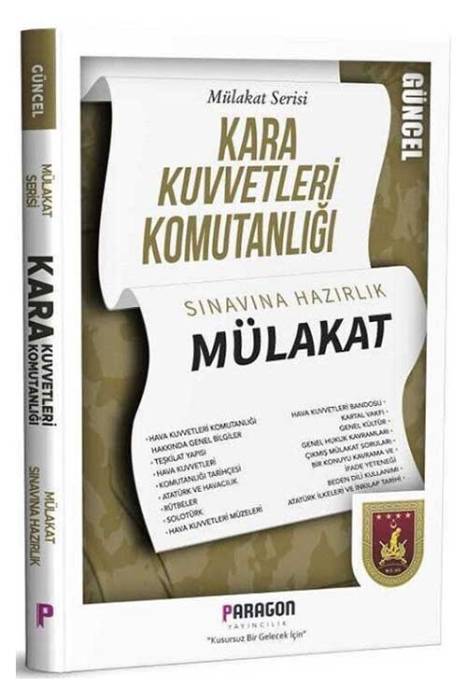 Kara Kuvvetleri Komutanlığı Mülakat Kitabı Paragon Yayınları