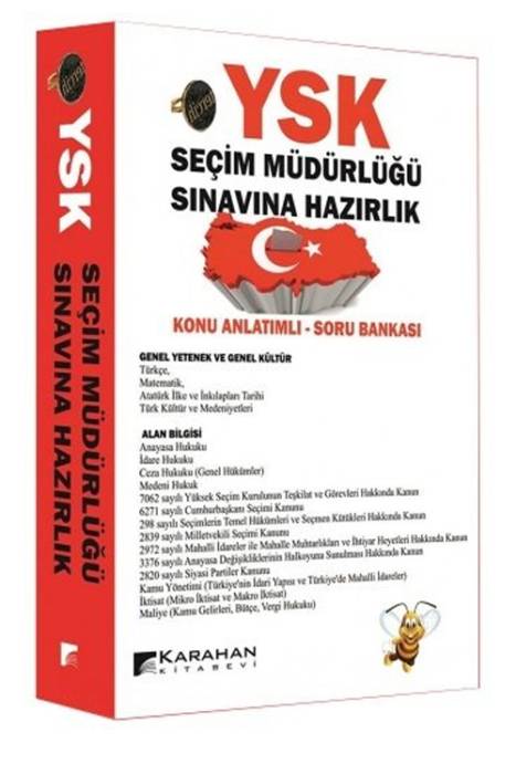 Karahan YSK Seçim Müdürlüğü Sınavına Hazırlık Konu Anlatımlı Soru Bankası Karahan Kitabevi Yayınları