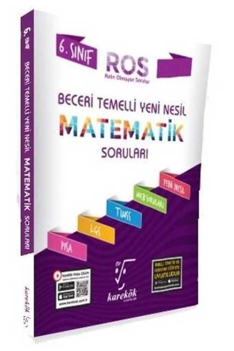Karekök 6.Sınıf Beceri Temelli Yeni Nesil Matematik Soruları ROS Karekök Yayınları