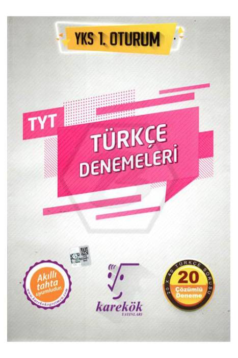 Karekök TYT Türkçe 20’li Çözümlü Deneme Sınavı Karekök Yayınları