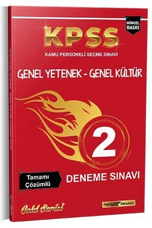 Kariyer Meslek 2021 KPSS Genel Yetenek Genel Kültür Tamamı Çözümlü 2 Deneme Sınavı Kariyer Meslek Yayınları