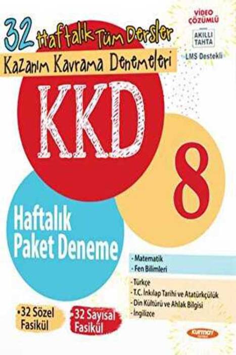 KKD 8. Sınıf Tüm Dersler Haftalık Paket Deneme 64 Fasikül+32 Optik Kurmay Yayınları
