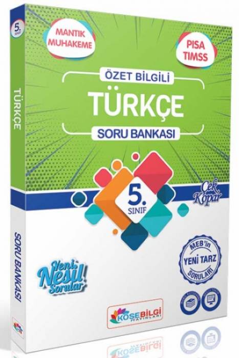 Köşebilgi 5. Sınıf Konu Özetli Türkçe Soru Bankası Köşebilgi Yayınları