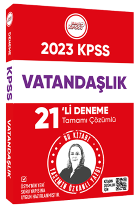KPSS 2023 KPSS Vatandaşlık 21 Deneme Çözümlü Hangi KPSS Yayınları