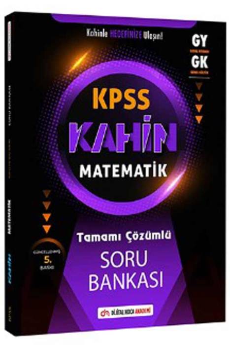 KPSS 2024 Genel Kültür Kahin Matematik Tamamı Çözümlü Soru Bankası Dijital Hoca Akademi