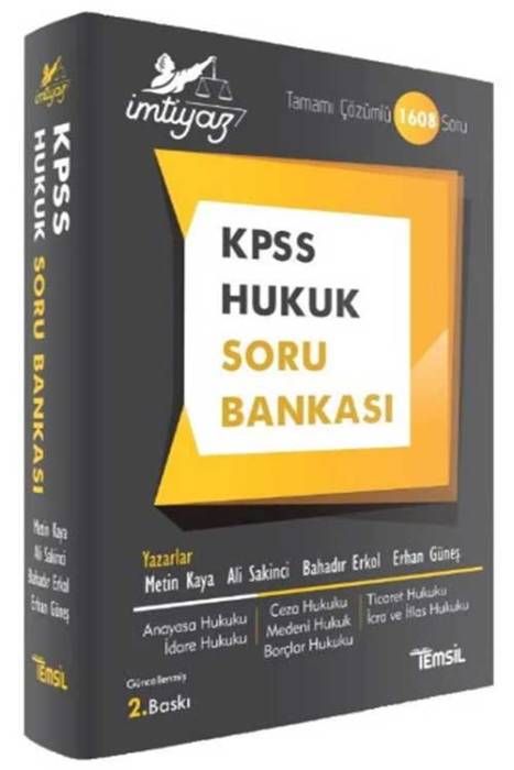 KPSS A Grubu Hukuk İMTİYAZ Soru Bankası Çözümlü 2. Baskı Temsil Yayınları