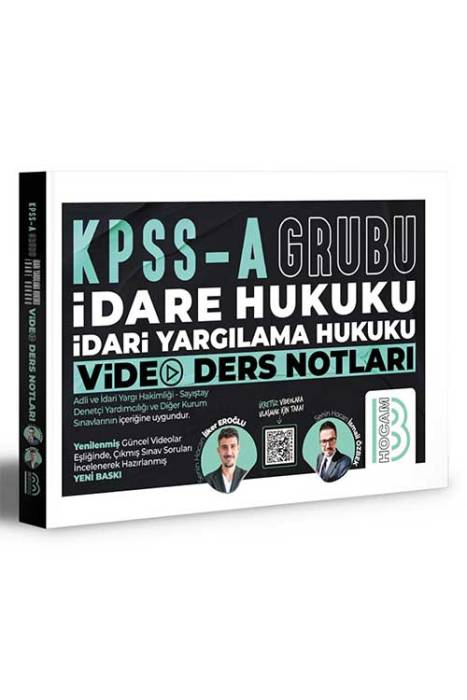KPSS A Grubu İdare Hukuku İdari Yargılama Hukuku Video Ders Notları Benim Hocam Yayınları
