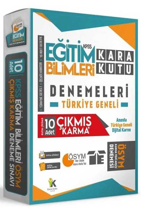 KPSS Eğitim Bilimleri Kara Kutu Türkiye Geneli Çıkmış 10 Karma Deneme İnformal Yayınları