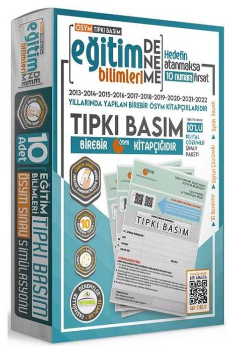 KPSS Eğitim Bilimleri Son 10 Yıl Tıpkı Basım 10 lu Türkiye Geneli Deneme Dijital Çözümlü İnformal Yayınları