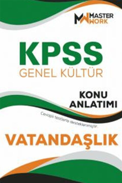 KPSS Genel Kültür Vatandaşlık Konu Anlatımı Master Work Yayınları