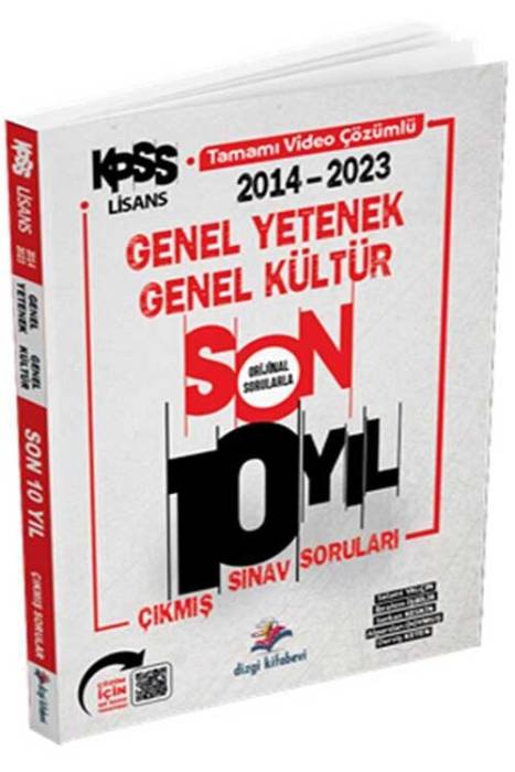 KPSS Genel Yetenek Genel Kültür Son 10 Yıl Çıkmış Sorular Dizgi Kitap Yayınları