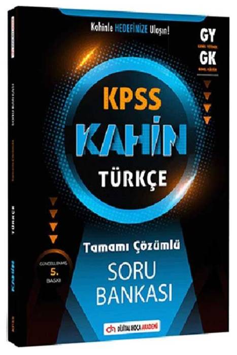 KPSS Genel Yetenek Kahin Türkçe Tamamı Çözümlü Soru Bankası Dijital Hoca Akademi Yayınları