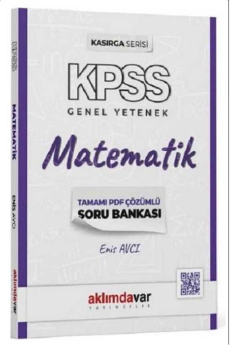 KPSS Matematik Kasırga Soru Bankası PDF Çözümlü Aklımdavar Yayınları