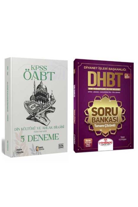 KPSS ÖABT DHBT Din Kültürü ve Ahlak Bilgisi Öğretmenliği Deneme ve Seti İsem ve Yönerge Yayınları