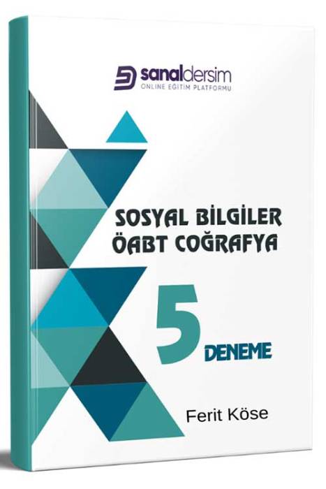 KPSS ÖABT Sosyal Bilgiler Coğrafya 5 Deneme Sınavı Sanal Dersim Yayınları