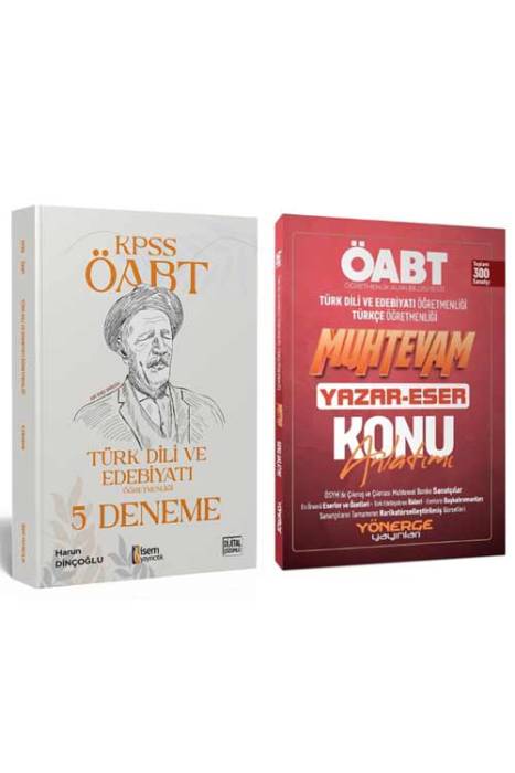 KPSS ÖABT Türk Dili ve Edebiyatı Öğretmenliği 5'Li Deneme ve Konu Anlatımı Seti İsem ve Yönerge Yayınları