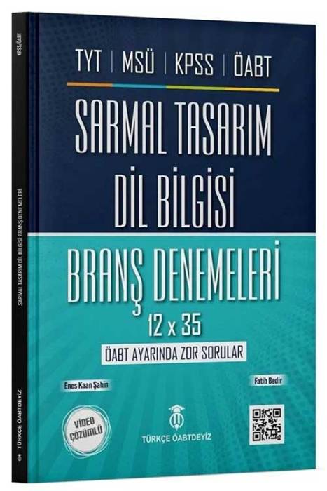 KPSS ÖABT TYT MSÜ Dil Bilgisi Sarmal Tasarım 12x35 Deneme Türkçe ÖABT'Deyiz Yayınları