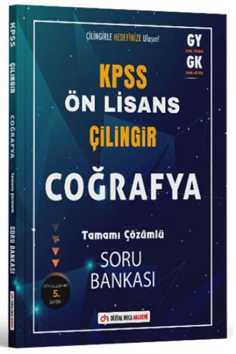 KPSS Ön Lisans Coğrafya Çilingir Soru Bankası Çözümlü Dijital Hoca Yayınları