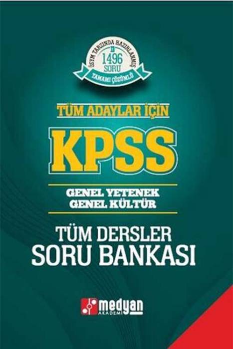 KPSS Tüm Dersler Soru Bankası Medyan Yayınları