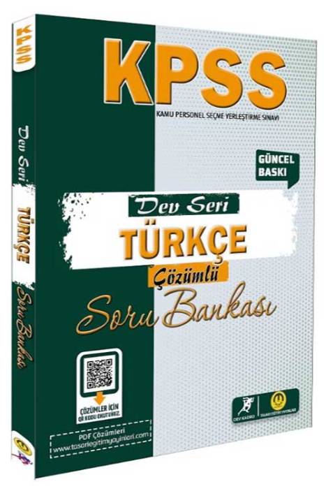KPSS Türkçe Dev Seri Soru Bankası Çözümlü Tasarı Yayınları