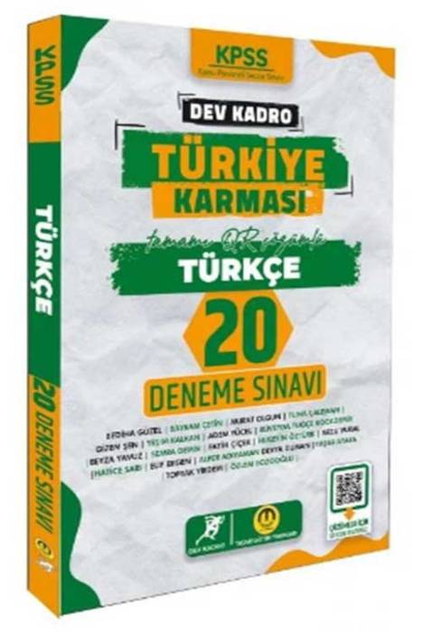 KPSS Türkçe Türkiye karması 20 Deneme Çözümlü Tasarı Yayınları