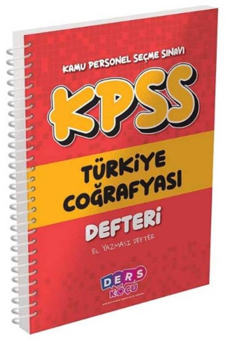 KPSS Türkiye Coğrafyası Defteri Ders Koçu Yayınları