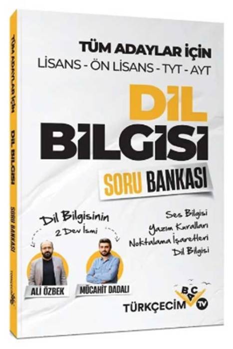 KPSS TYT AYT Dil Bilgisi Soru Bankası - Ali Özbek, Mücahit Dadalı Türkçecim TV