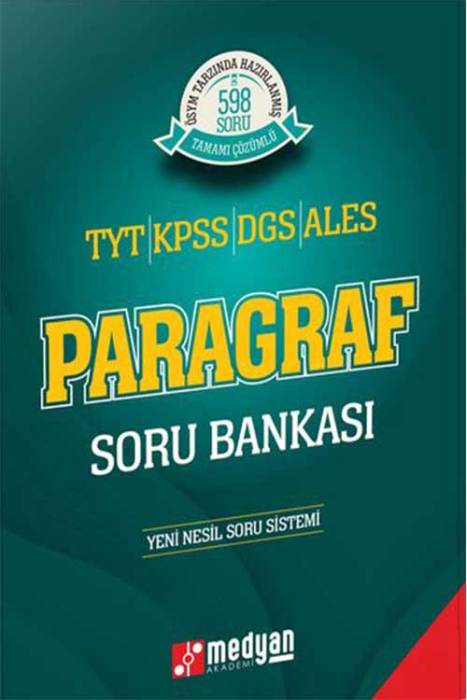 KPSS TYT DGS ALES Paragraf Soru Bankası Medyan Yayınları