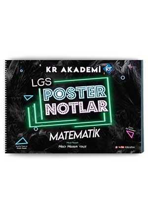 KR Akademi 8. Sınıf LGS Matematik Poster Notları KR Akademi Yayınları