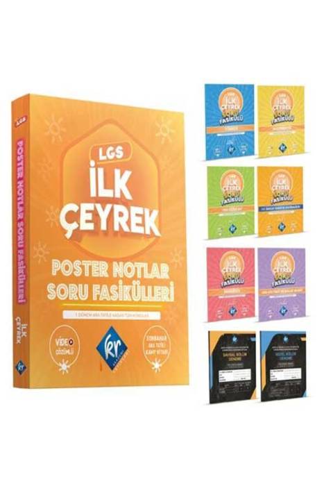 KR Akademi LGS İlk Çeyrek Poster Notlar Soru Fasikülleri KR Akademi Yayınları