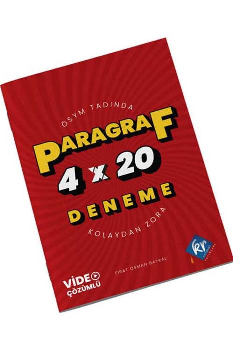 KR Akademi Paragraf 4x20 Deneme Video Çözümlü KR Akademi Yayınları