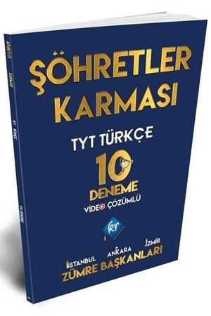 KR Akademi YKS TYT Türkçe 10 Deneme Şöhretler Karması Video Çözümlü KR Akademi Yayınları
