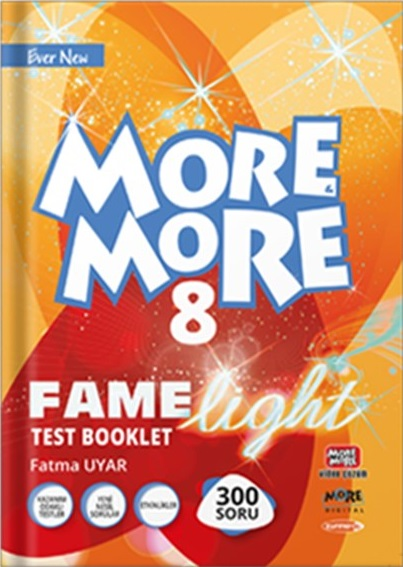 Kurmay ELT More and More English 8 Fame Light Test Booklet Kurmay ELT Yayınları
