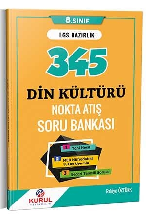 Kurul 345 LGS Din Kültürü Nokta Atış Soru Bankası Kurul Yayıncılık
