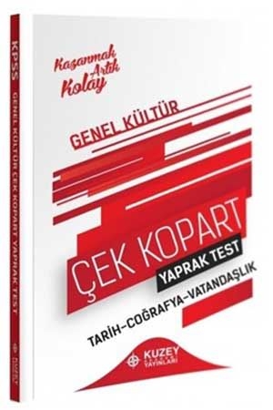 Kuzey Akademi 2021 KPSS Genel Kültür Yaprak Test Çek Kopart Kuzey Akademi Yayınları